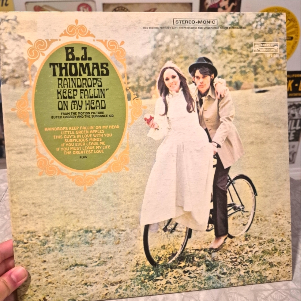 Vintage B.J. Thomas Vinyl Record